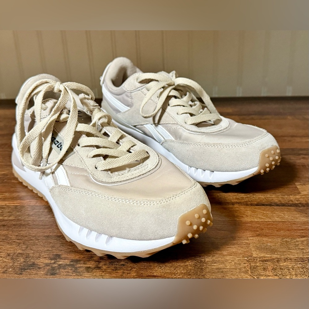 Reebok Beige and White Sneakers